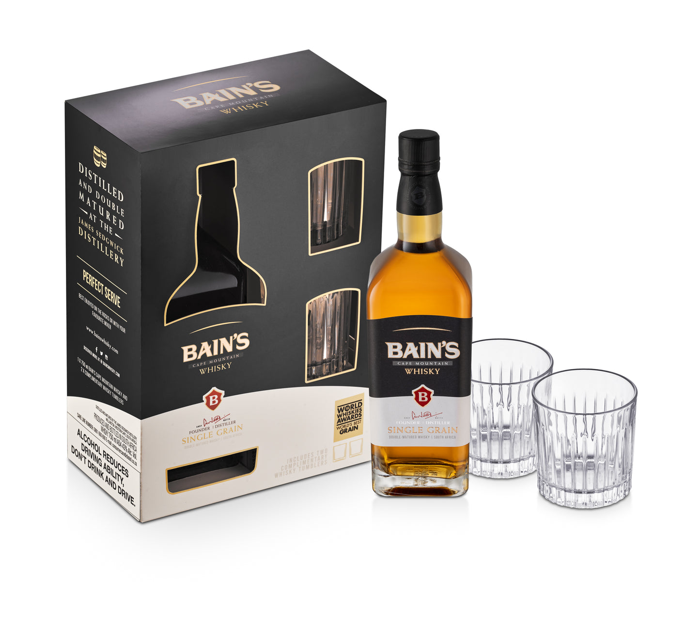 Bain's & 2 Glass Giftset