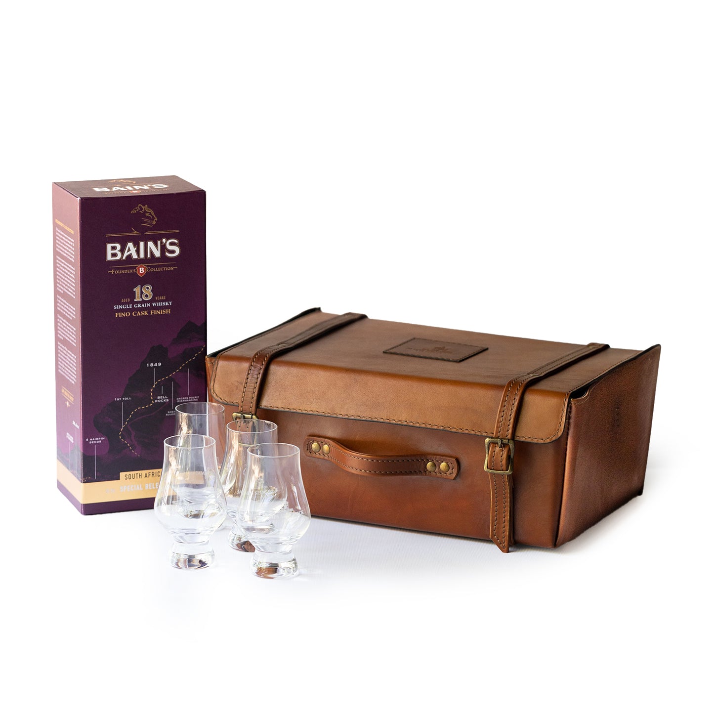 JSD Leather Whisky Case