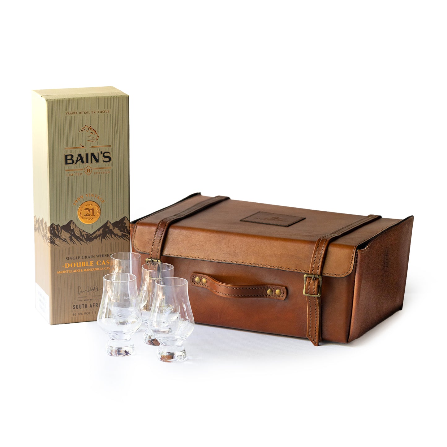 JSD Leather Whisky Case